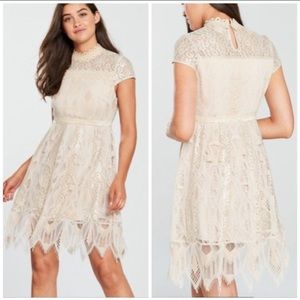NWT Foxiedox Maisie Lace & Velvet Cocktail Dress Size 6